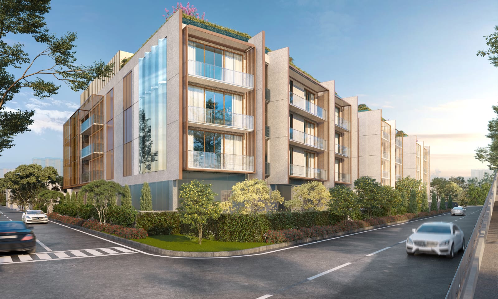 Front View Trident Residences